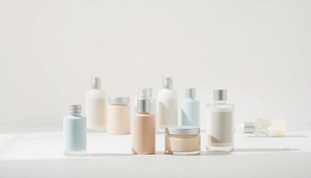 Minimalist beauty products