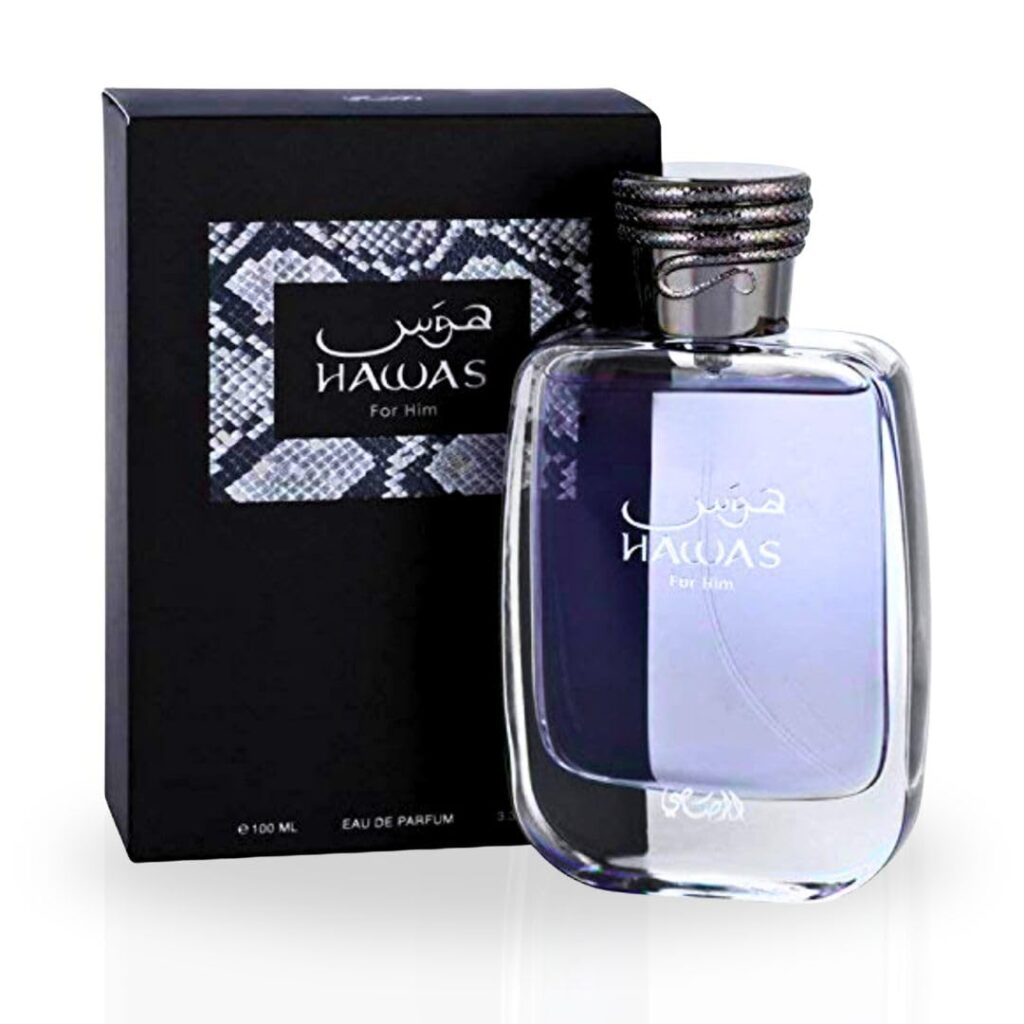 RASASI Hawas For Men - Eau de Parfum Spray 100ML (3.4 Oz), Premium Arabian Perfume for Men, A Signature Scent for Long-Lasting Fragrance - Ideal Men Perfumes For Special Occasions  Daily Elegance