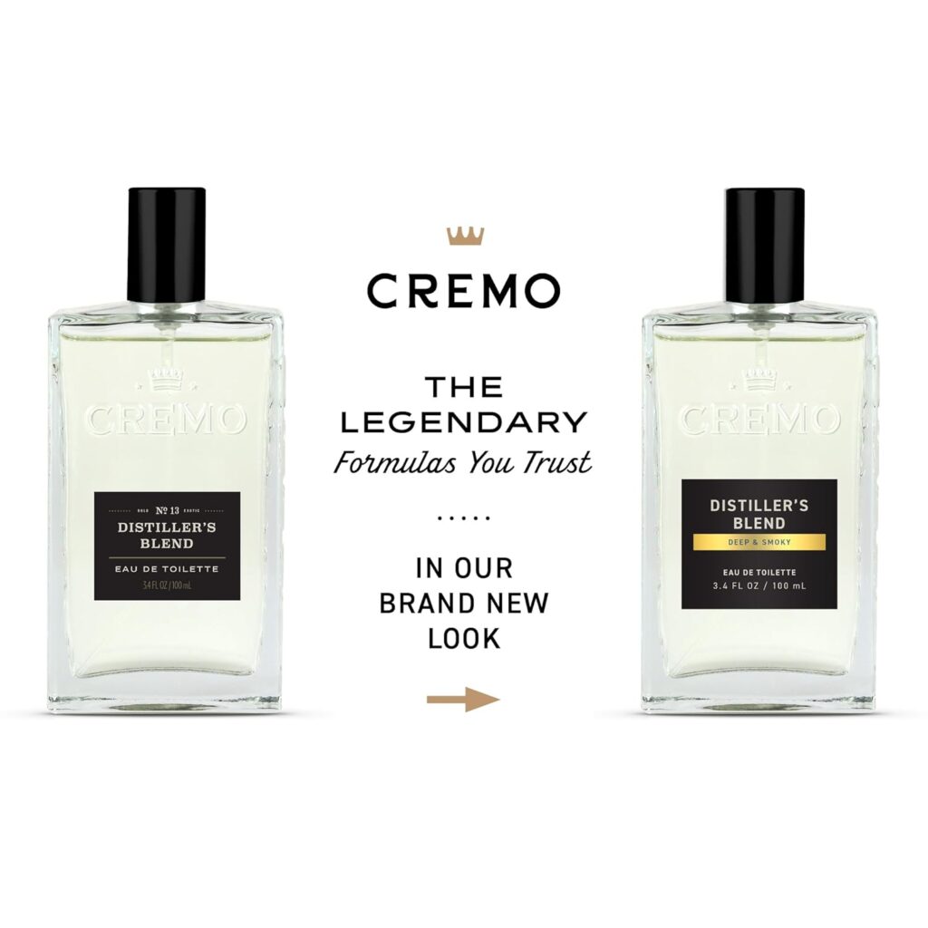 Cremo Cologne for Men - Spice  Black Vanilla Mens Cologne Spray - An Explosion of Vibrant Spices, Dark Woods and Black Vanilla, Fragrances For Men, 3.4 Fl Oz