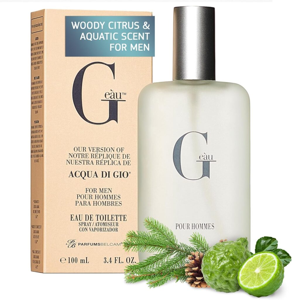 Parfums Belcam G Eau, Inspired by Designer Fragrance, Eau de Toilette Spray, 3.4 Fl Oz