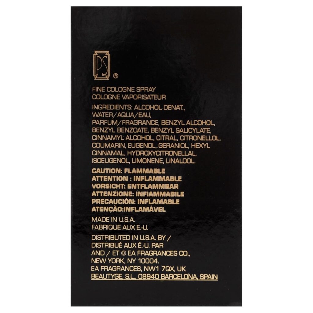 Paul Sebastian Mens Cologne Fragrance, Eau De Cologne De Luxe, Day or Night Scent, 8 Fl Oz