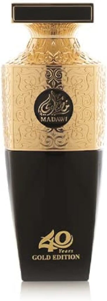 Arabian Oud MADAWI GOLD 100 ml | Eau de Parfum Unisex | Cardamom, Pineapple, Tonka beans, Vanilla | Gourmand and Oriental Scent.
