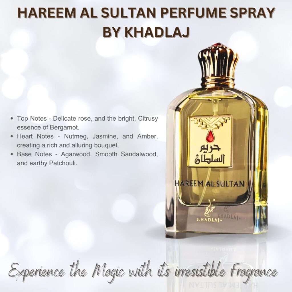 KHADLAJ PERFUMES Hareem Al Sultan Gold Concentrated Perfume Oil for Unisex, 1.18 Ounce