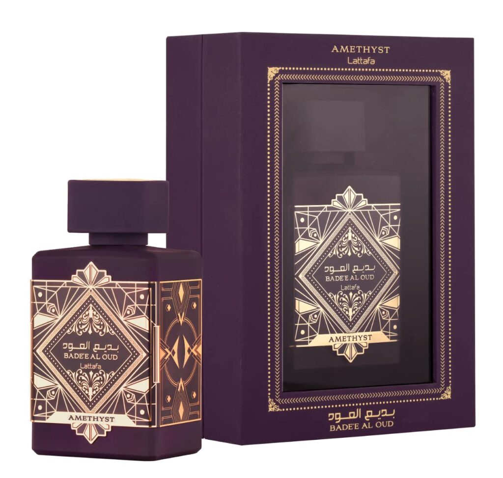 Lattafa Badee Al Oud Amethyst - Floral, Fruity, Amber, Oud - Eau de Parfum Long-Lasting Fragrance for Unisex, 3.40 Ounce / 100 ml