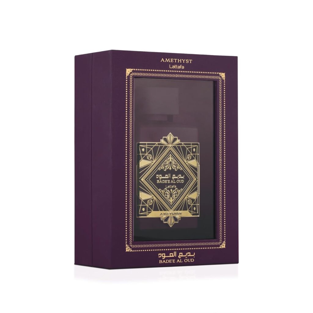 Lattafa Badee Al Oud Amethyst for Unisex Eau de Parfum Spray, 3.4 Ounce / 100 Ml