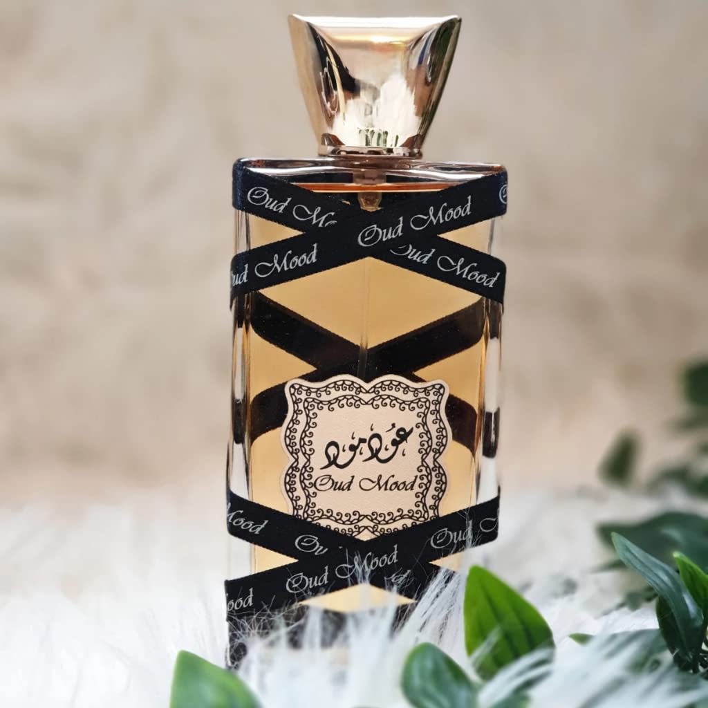 Lattafa Perfumes Oud Mood for Unisex Eau de Parfum Spray, 3.4 Ounce