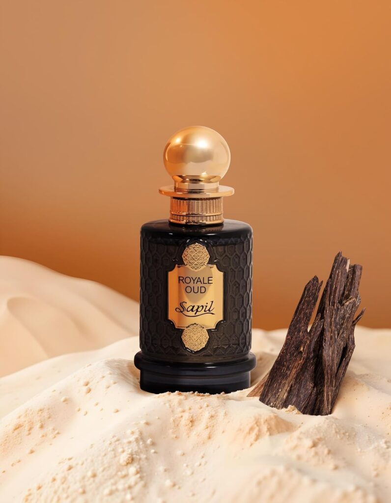 Sapil Royale Oud Unisex Eau De Parfum – Saffron, Nutmeg  Patchouli Musk Blend – Long-Lasting Luxury Arabic Oud Perfume for Men  Women – Premium Dubai Fragrance – 3.38 oz