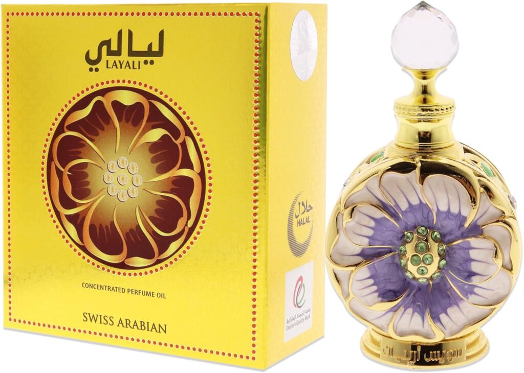 Swiss Arabian Layali - Luxury Products From Dubai - Long Lasting And Addictive Personal Perfume Oil Fragrance - A Seductive Signature Aroma - 0.5 Oz