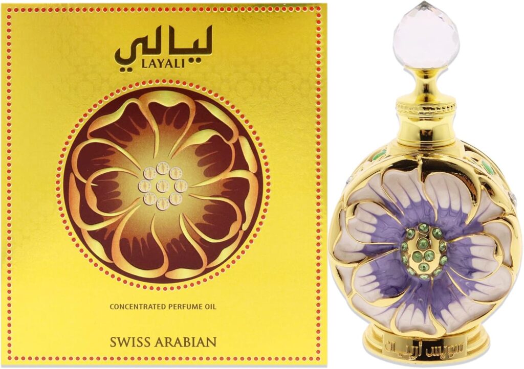Swiss Arabian Layali - Luxury Products From Dubai - Long Lasting And Addictive Personal Perfume Oil Fragrance - A Seductive Signature Aroma - 0.5 Oz