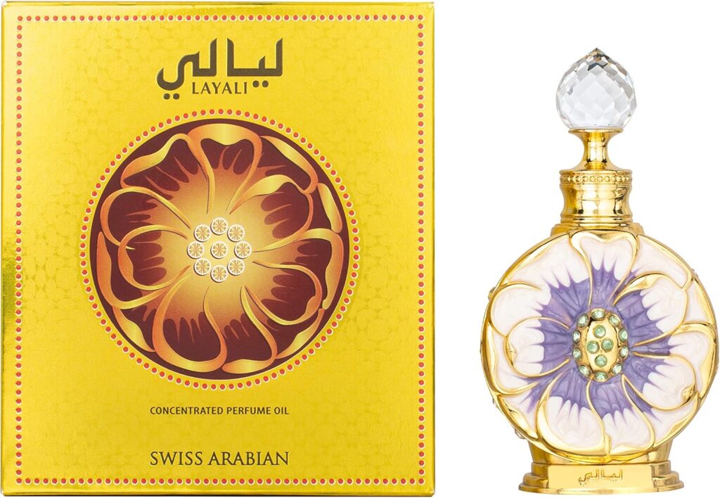 Swiss Arabian Layali - Luxury Products From Dubai - Long Lasting And Addictive Personal Perfume Oil Fragrance - A Seductive Signature Aroma - 0.5 Oz
