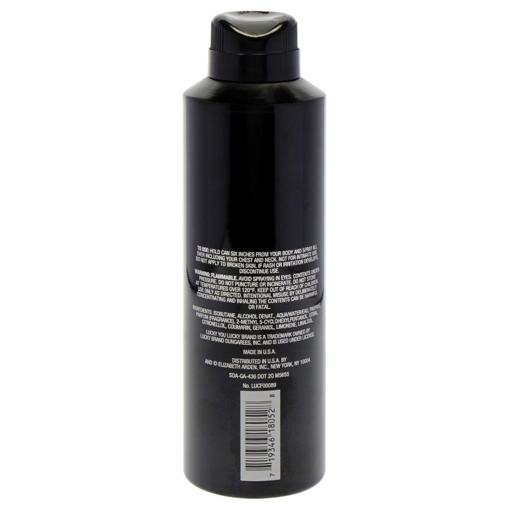 Lucky Brand Lucky You Cologne Spray for Men, Day or Night Casual Scent with Bamboo Stem Fragrance Notes, 3.4 Fl Oz