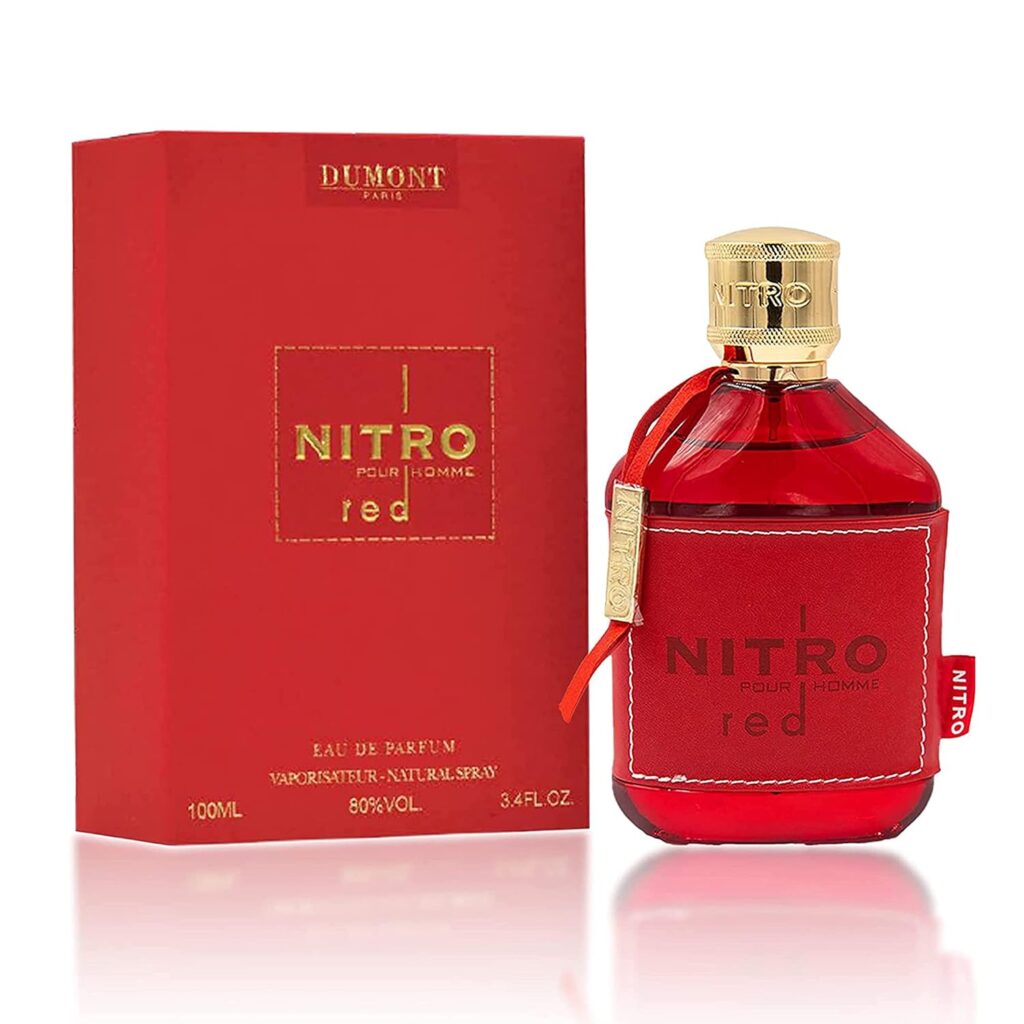 NITRO RED - 3.4oz - Eau De Parfum - Luxury Perfume for Men - Fruit, Woody, Floral  Masculine Fragrance - Long Lasting Cologne Mist  Body Spray - for Him