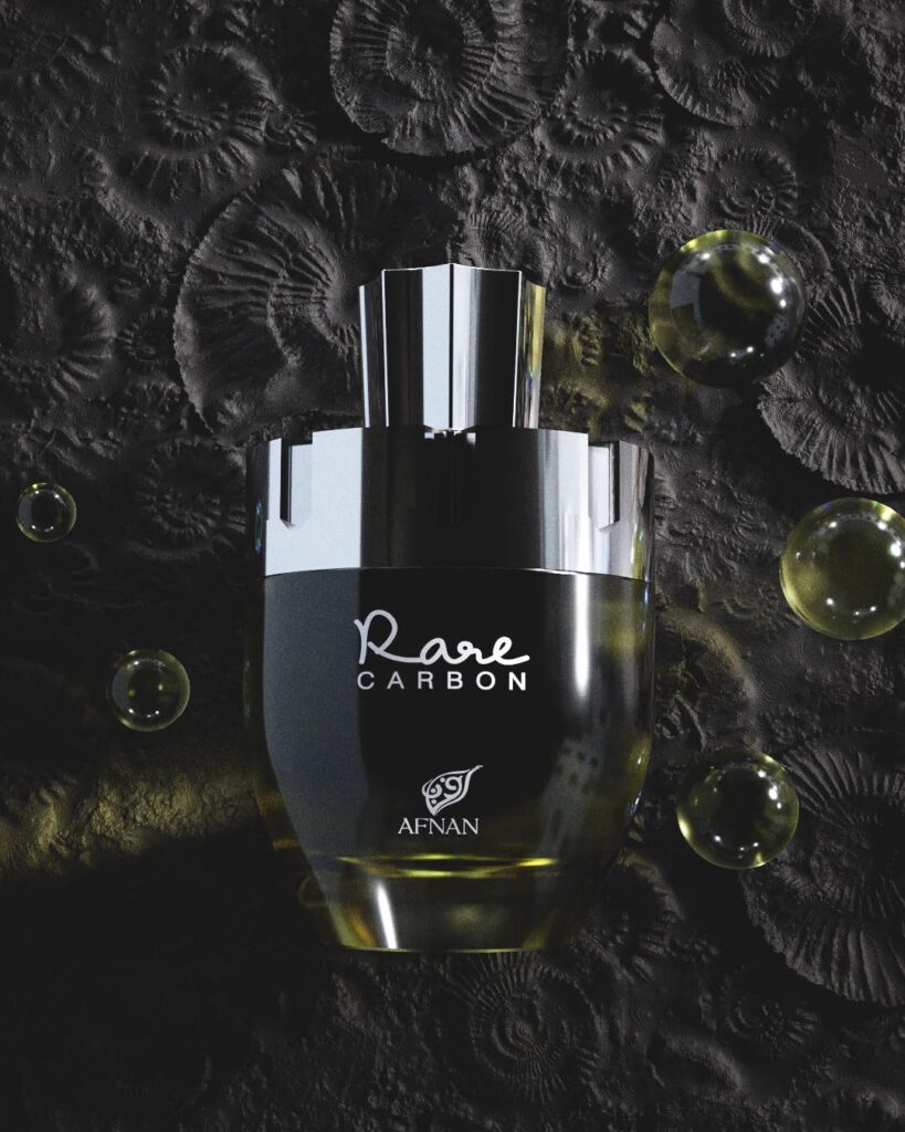 Afnan Rare Carbon Eau De Parfum Spray for Men, 3.4 Fl. Oz