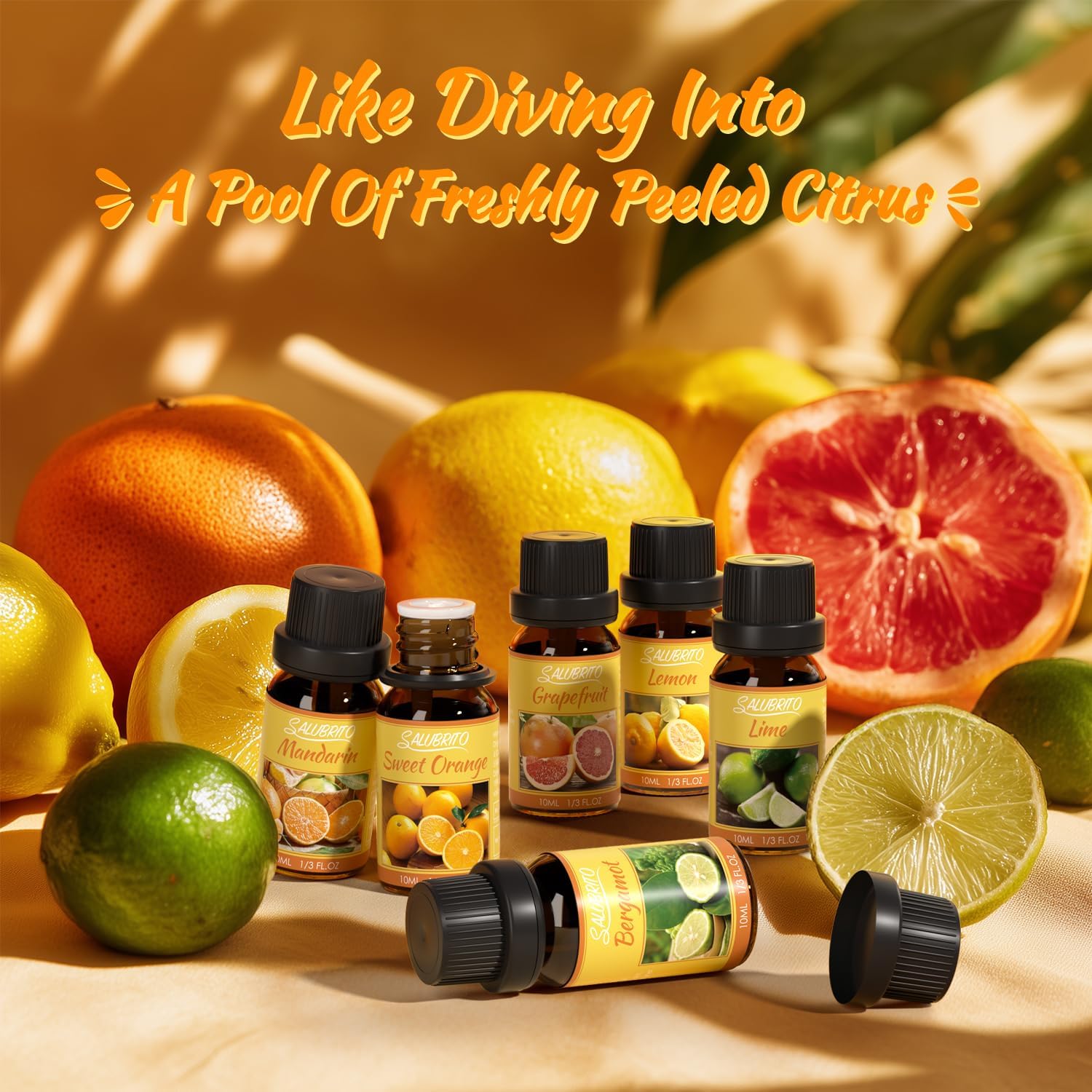 SALUBRITO Gentlement Fragrance Oils Set, Wood Essential Oils Set for Diffuser, Candle, Soap Making, Strong Scented Oil, Sandalwood, Frankincense and More