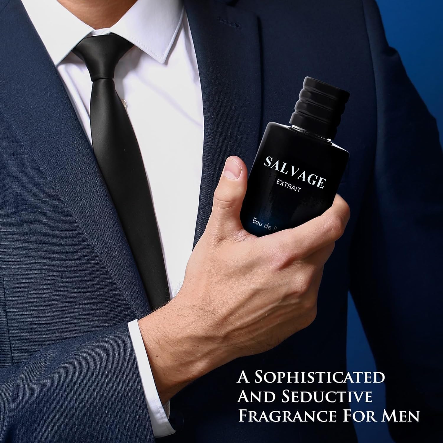 Salvage Extrait Eau De Parfum for Men Top Notes of Grapefruit  Heady Spices Base Notes of Lavender Essence  Rich Wood Cologne for Everyday Wear, Work Days, Romantic Date Elegant 100ml Bottle