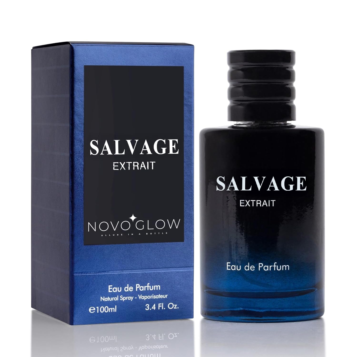 Salvage Extrait Eau De Parfum for Men Top Notes of Grapefruit  Heady Spices Base Notes of Lavender Essence  Rich Wood Cologne for Everyday Wear, Work Days, Romantic Date Elegant 100ml Bottle