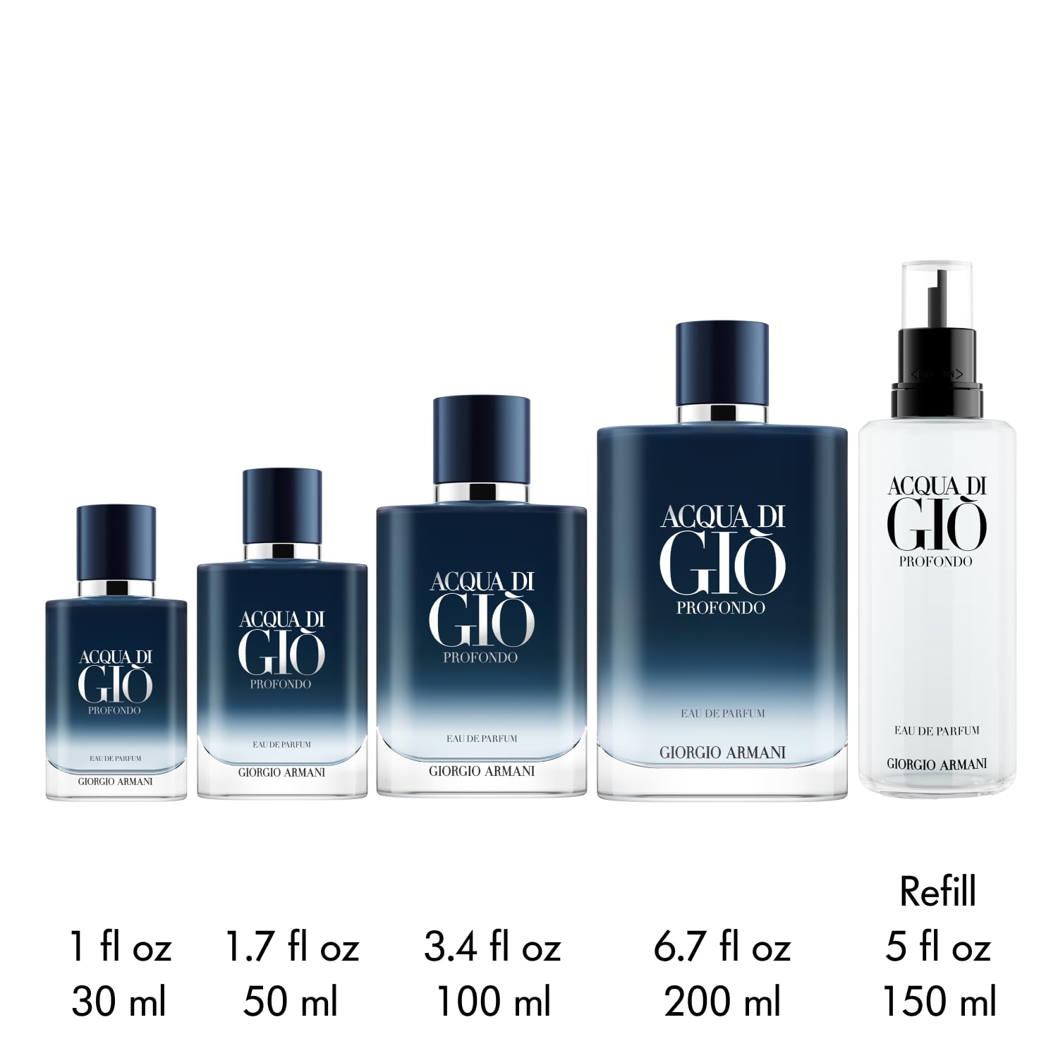 Armani Beauty - Acqua di Giò Profondo - Eau de Parfum - Cologne for Men - Fresh  Aromatic Men’s Fragrance - Mandarin, Lavender, Cedarwood Notes