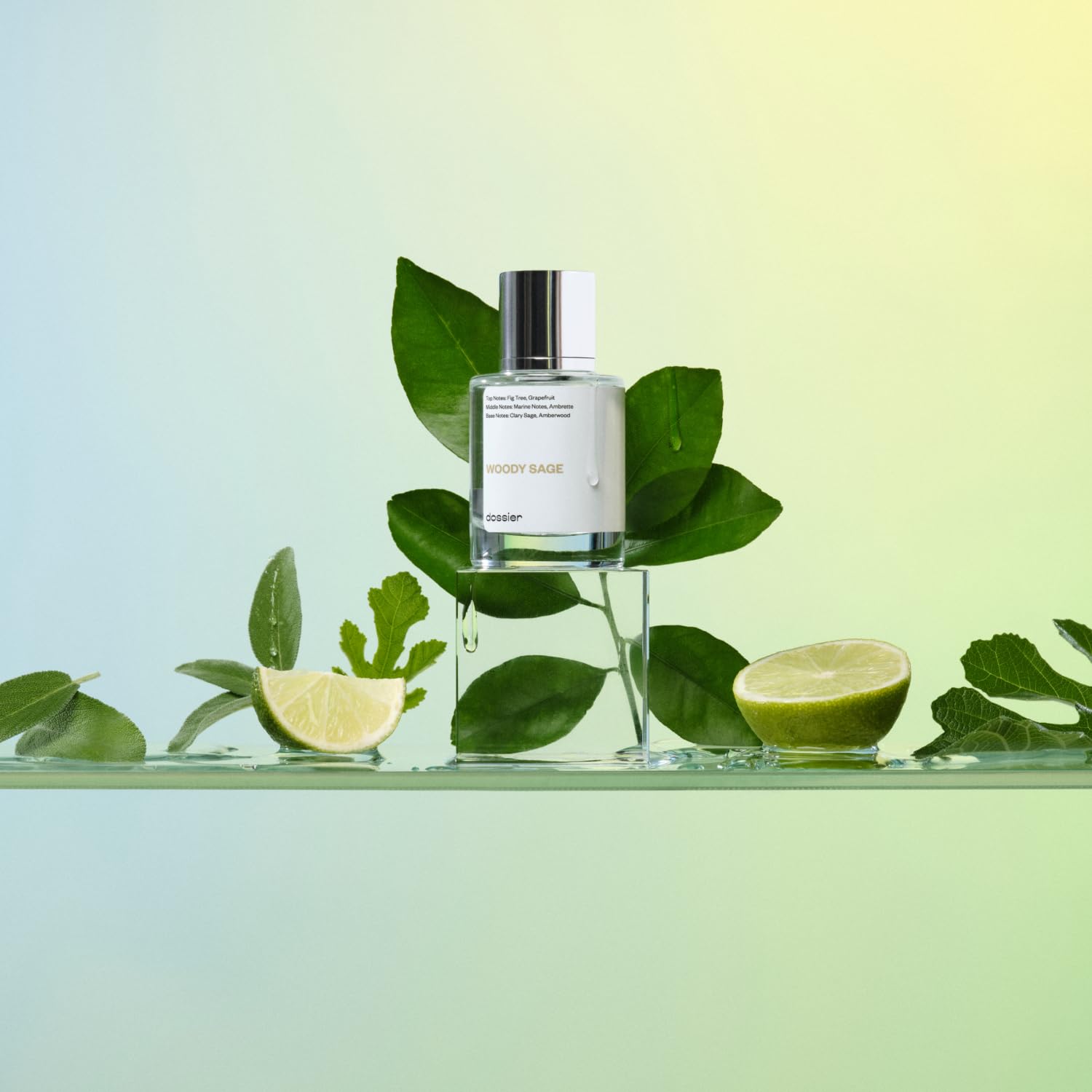 Dossier - Woody Sage - Eau de Parfum - Inspired by J.Malones Wood Sage  Sea Salt - Perfume Luxury - Pure Infused - Paraben Free - Vegan - For Women Men Unisex - Fragrance 1,70z (Spray 50ml)