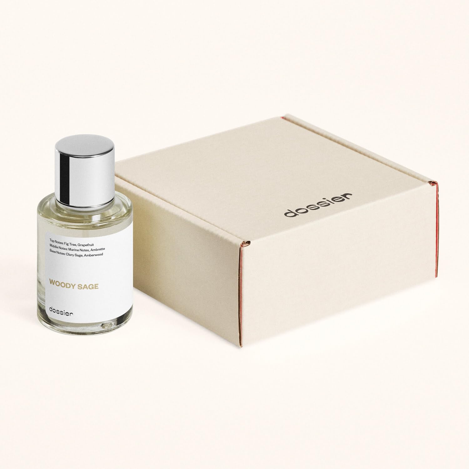 Dossier - Woody Sage - Eau de Parfum - Inspired by J.Malones Wood Sage  Sea Salt - Perfume Luxury - Pure Infused - Paraben Free - Vegan - For Women Men Unisex - Fragrance 1,70z (Spray 50ml)